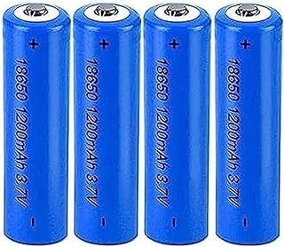 Aa Rechargeable Battery Reable Battery 3.7V Batteries Button Top Cells 1200mAh Ion Battery (Button Top, 4PACK)