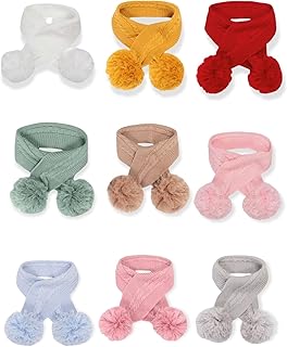Mini Mart Online Limited Baby,Clothing,Baby Boys 0-24m,Accessories,Scarves Mini Mart Online Limited Baby Infant Knitted Cable Bobble Scarf Pom Pom Boy Girl Nb-24 Months