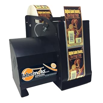 LD8050 High-Speed Electric Label Dispenser for Up to 5" Wide and 12" Long Labels, Black
