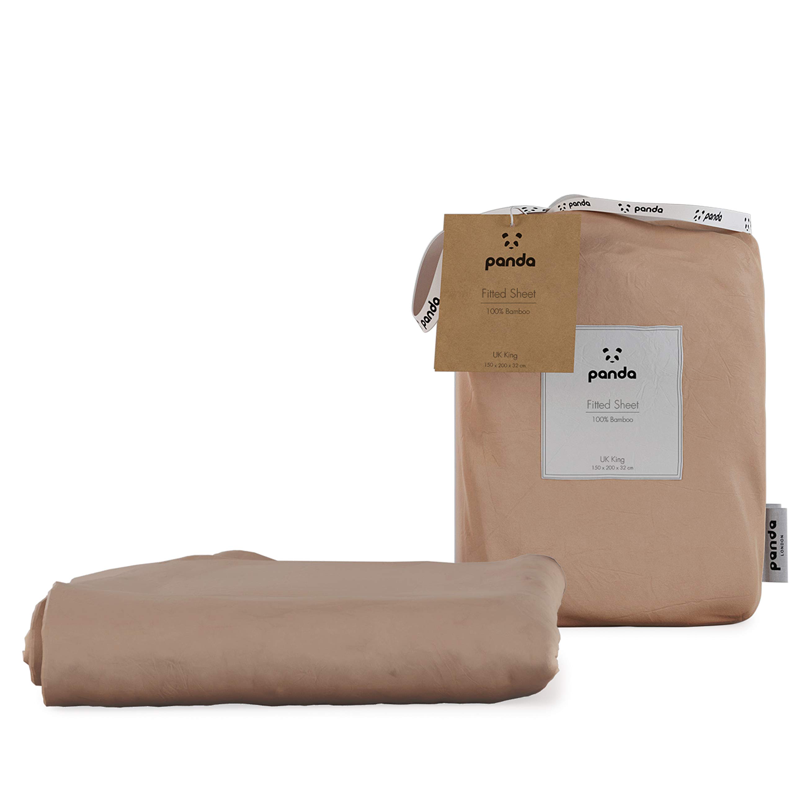 Panda® 100% Bamboo Organic Duvet Cover - UK King, Vintage Pink | Soft, Breathable, Hypoallergenic, Antibacterial | High Thread Count | Natural Choice for Skin & Hair | Thermoregulating, Quality Sleep
