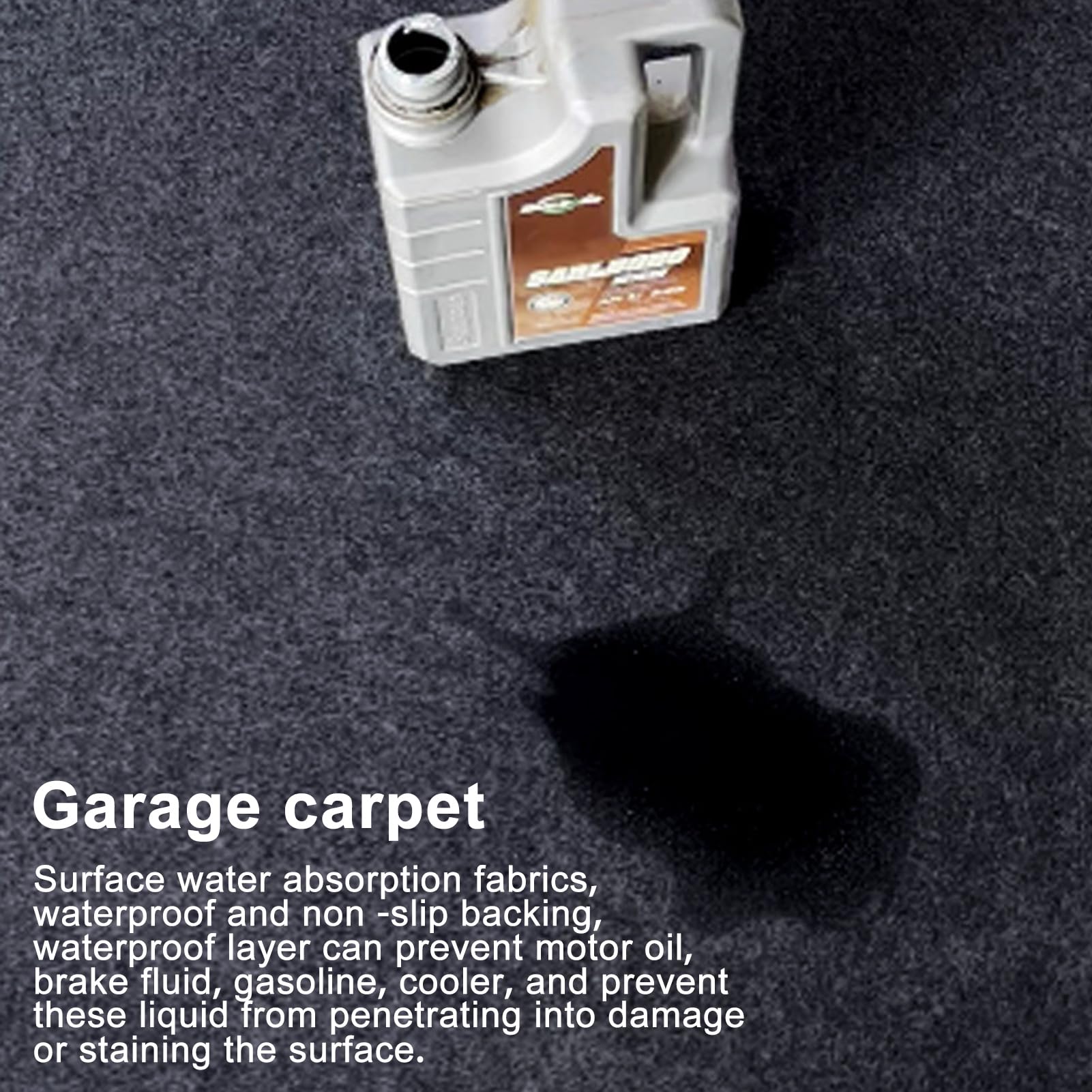 Öl Auffangmatte Garage Ölmatte, 223 × 520 cm Ölauffangmatte Garage Boden Ölmatte, Ölbindematte Motorrad Auto Robuste Schutzmatte Werkbank Unterlage Garagenboden Matten