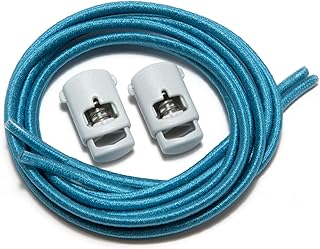 iBungee Laces (Elastic No Tie Shoelaces) (Teal, 34-Inch)