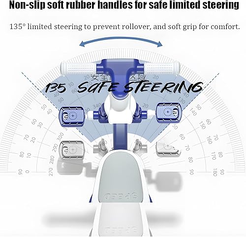 Miniatura 3 de Triciclo para niños, triciclo 4 en 1, triciclo plegable para niños, con pedal extraíble, altura de asiento ajustable de 3 niveles, ruedas EVA,