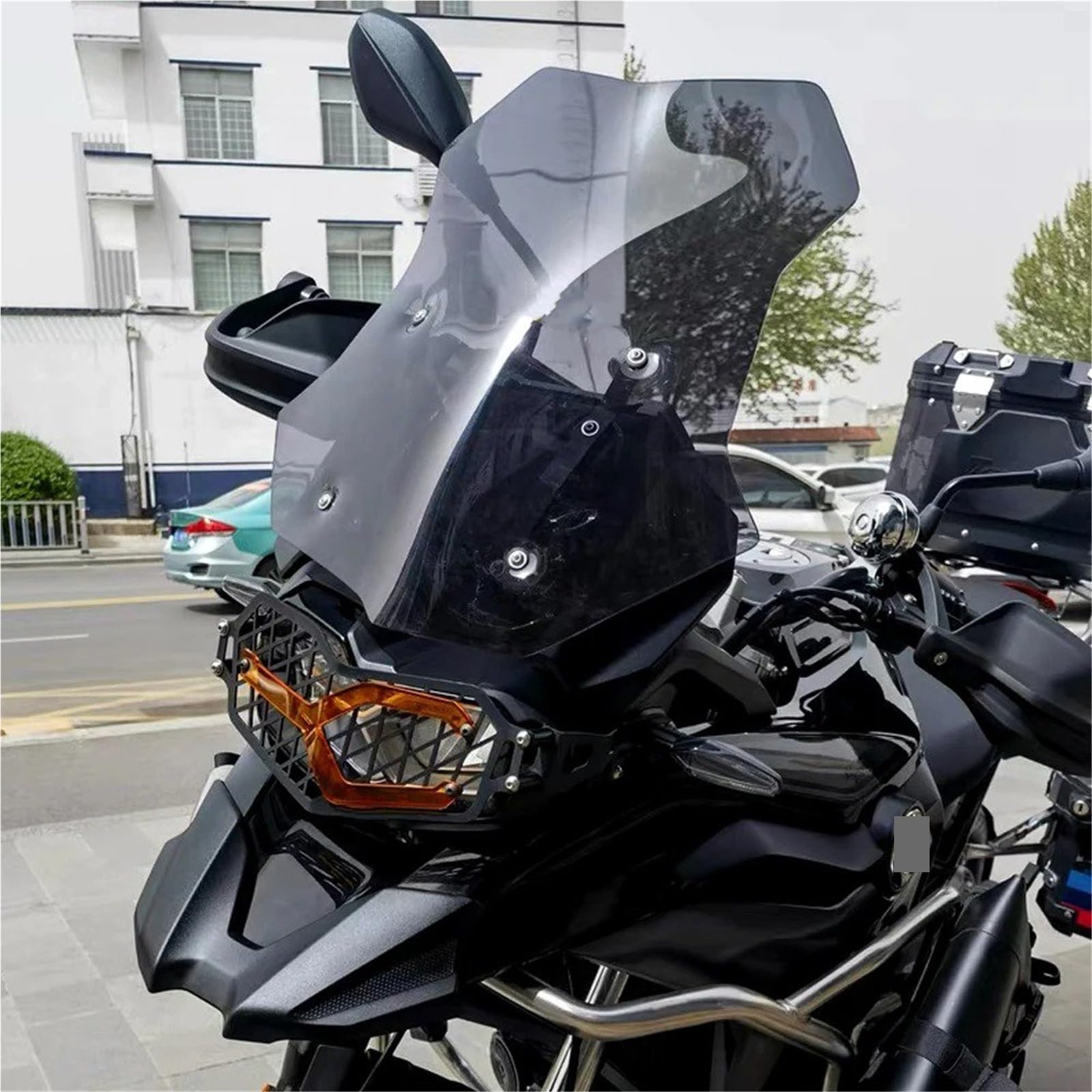 Parabrisas Cúpula Windshield para BMW F850GS para ADV para Adventure F750GS Parabrisas De Motocicleta Protector De Pantalla contra El Viento Accesorios(F*850GS Black Smoke)