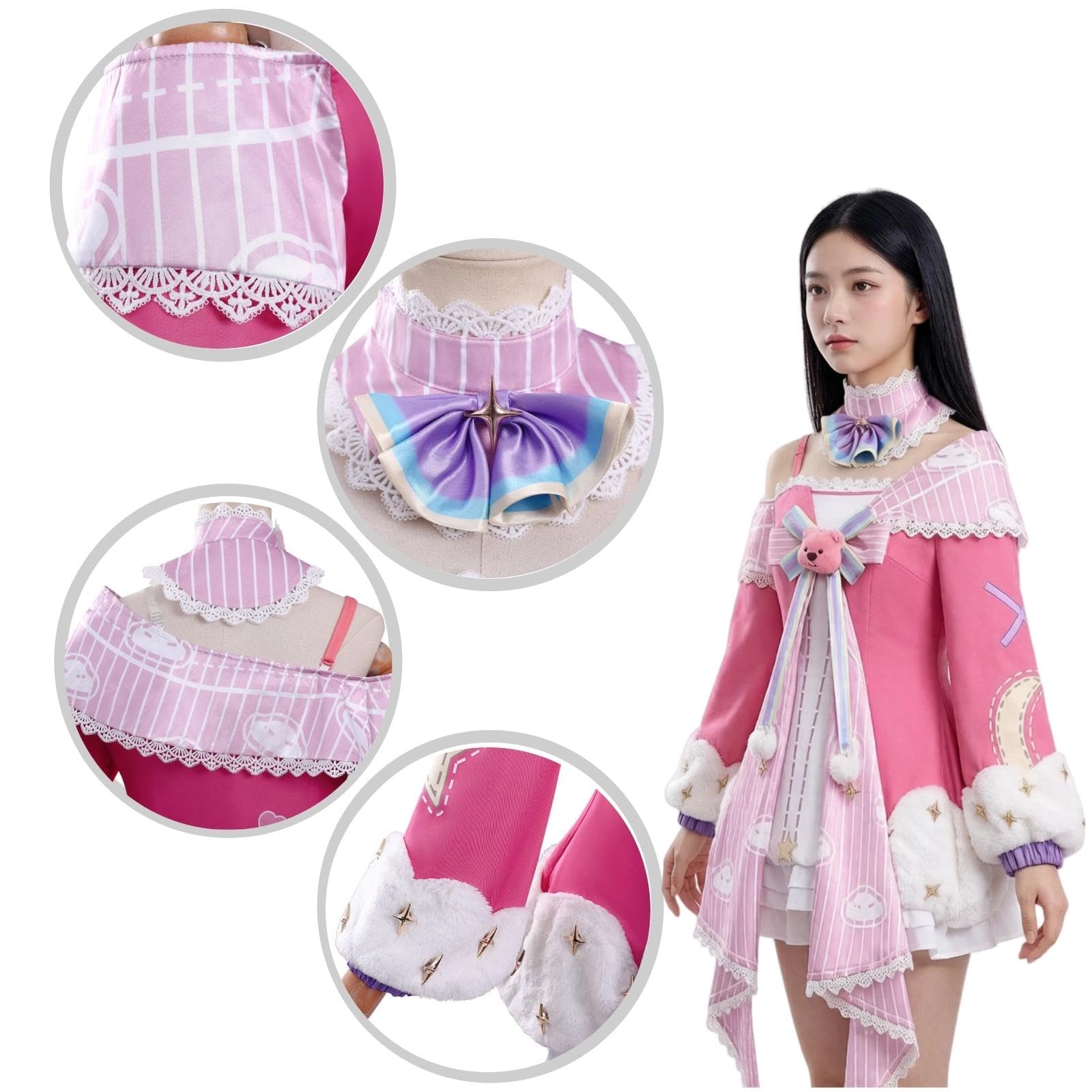 Halloween Kostüm für Erwachsene, Karneval Rollenspiel Cosplay Komplettset – Alice Stil