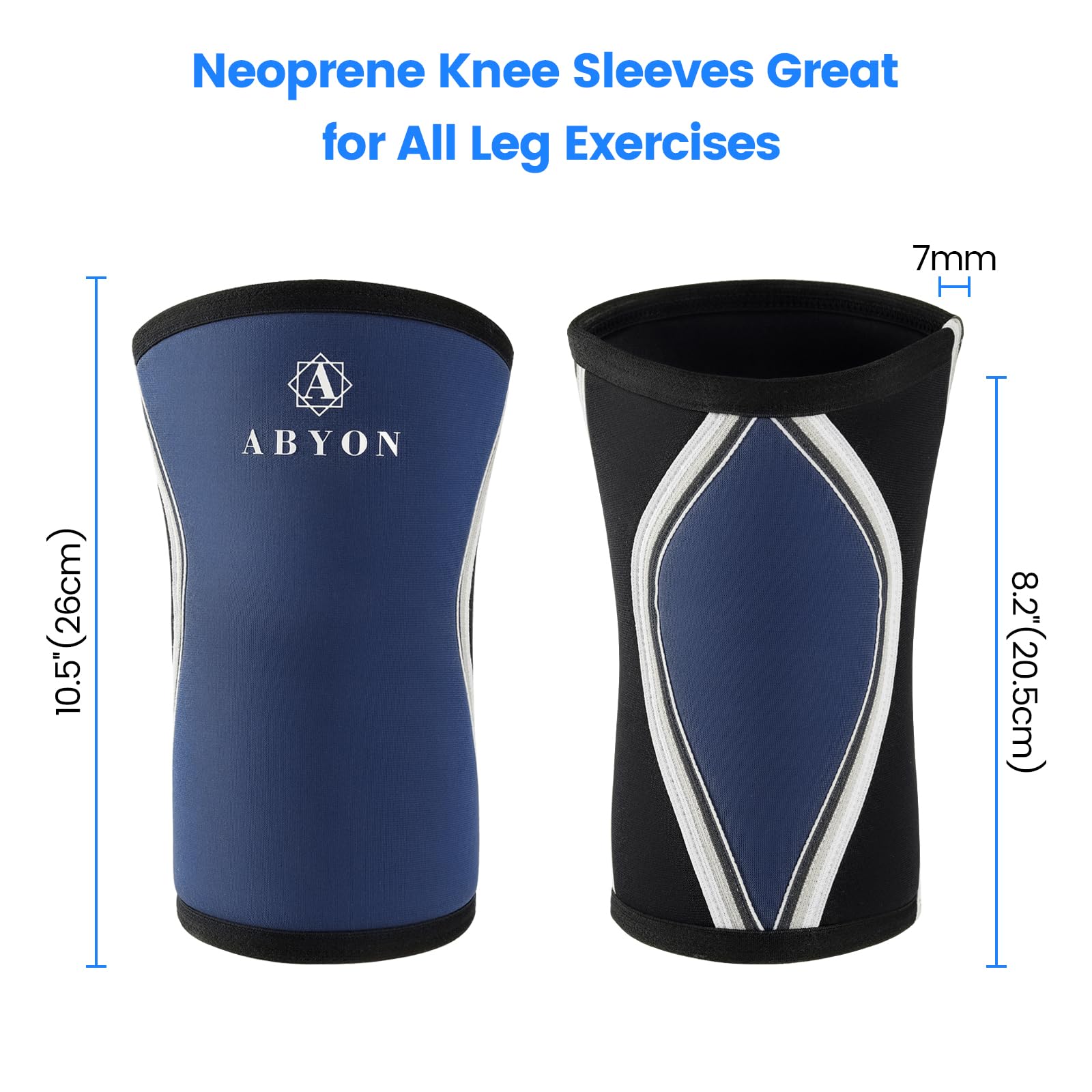 Rewon Gear Kniebandagen Paar - 72 Zoll Bandagen Für Krafttraining & Kniebeugen