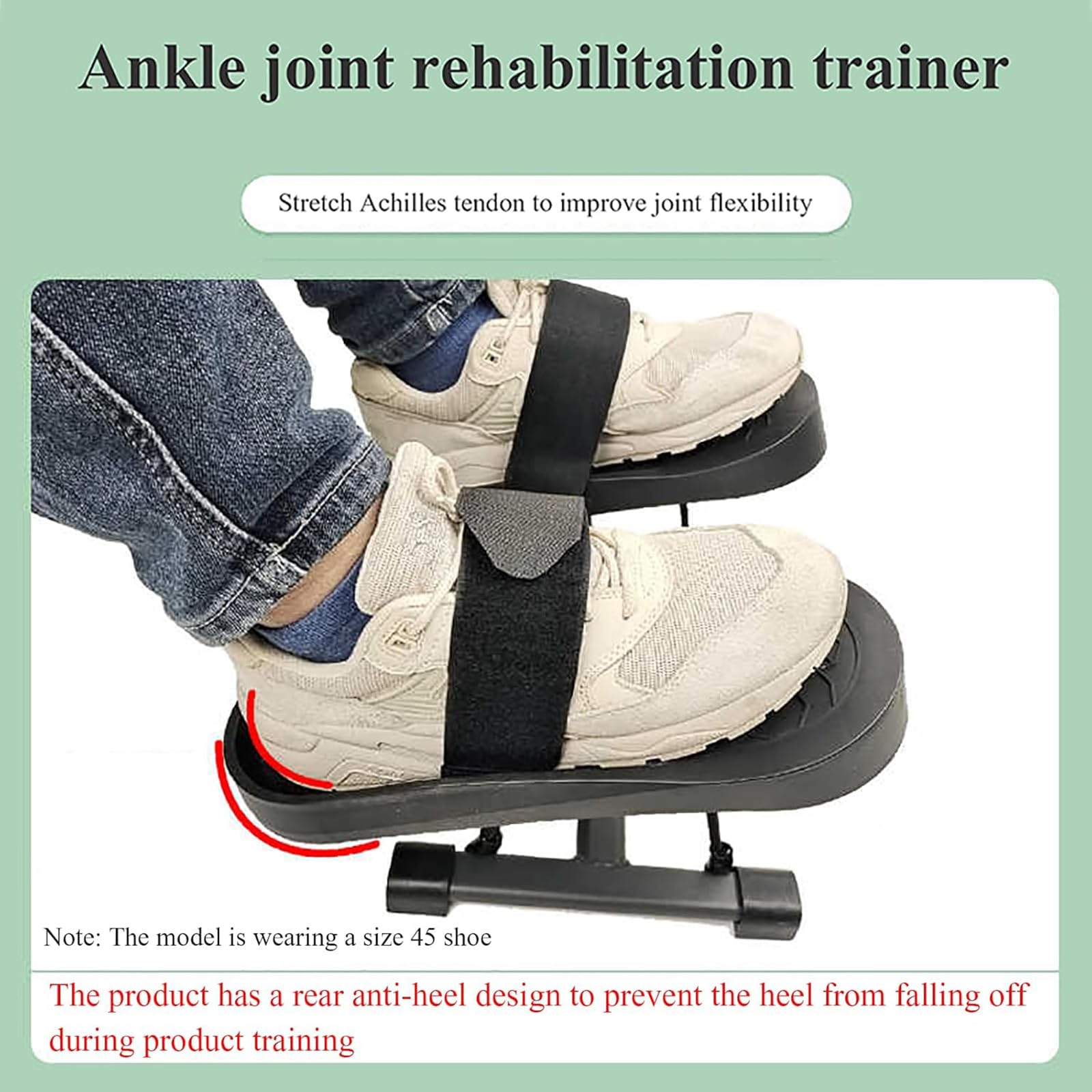 Entrenador Tobillo,Entrenador Rehabilitación Estiramiento Músculos Las Piernas,Entrenador Esguince Tobillo, Camilla Pie para Alivio Fascitis Plantar,Fisioterapia,corrección Postura
