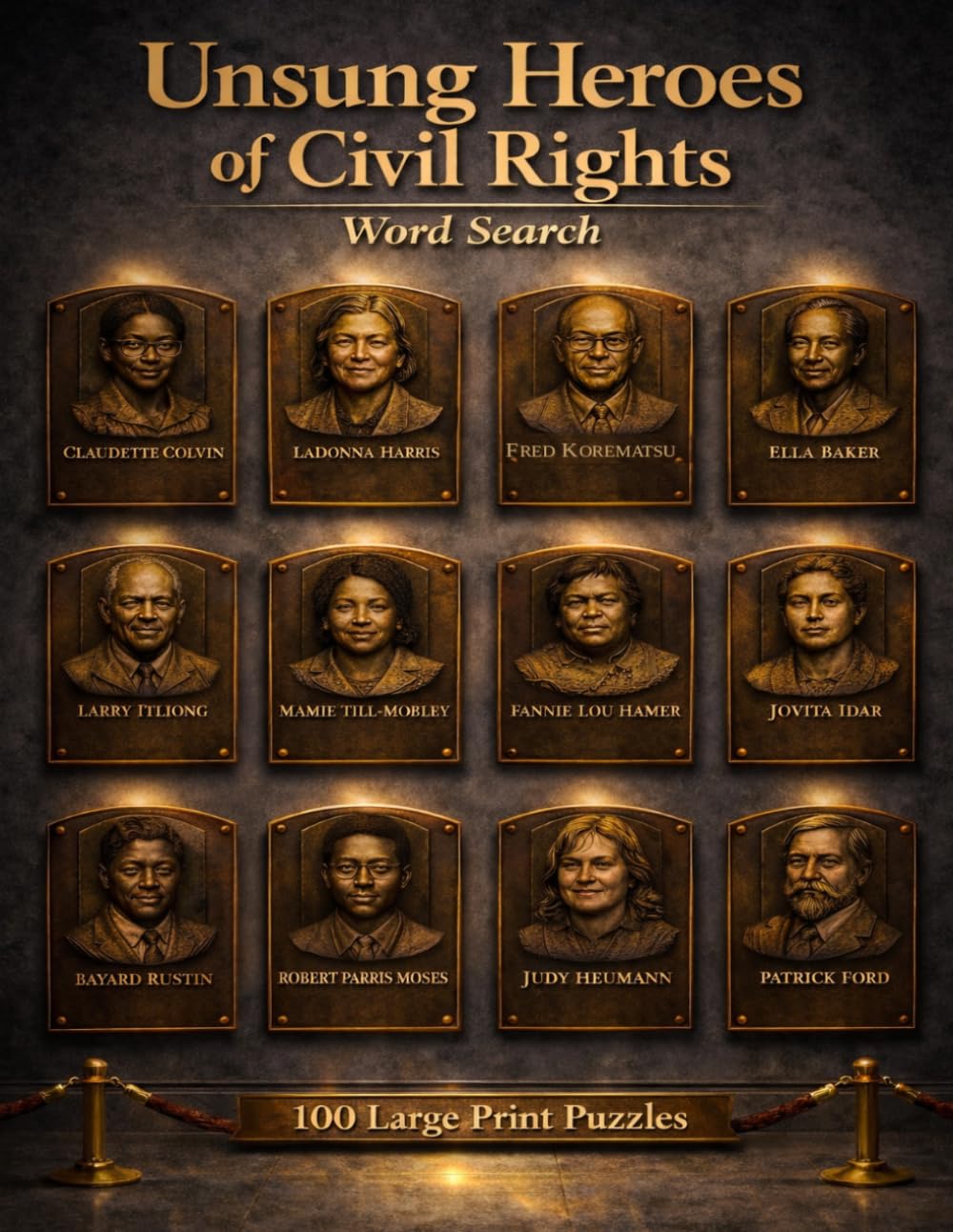Unsung Heroes of Civil Rights Word Search: 100 Large Print Puzzles Featuring Twelve Forgotten Champions Who Changed America (Unsung Heroes of History)