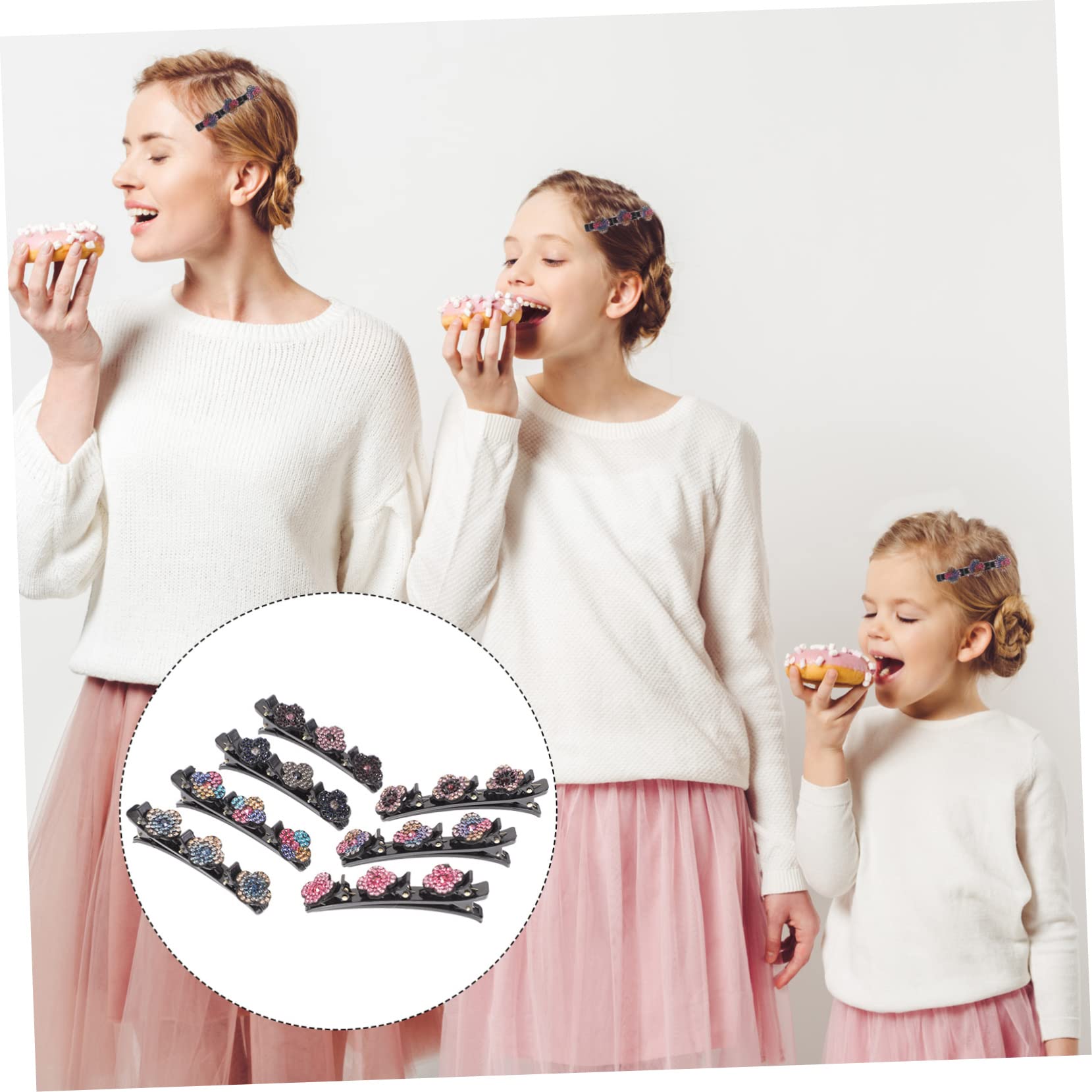 minkissy 28piezas Clips De Pelo De Cristal Brillante De Accesorios Elegantes Para Peinados Bodas Fiestas y Eventos Especiales