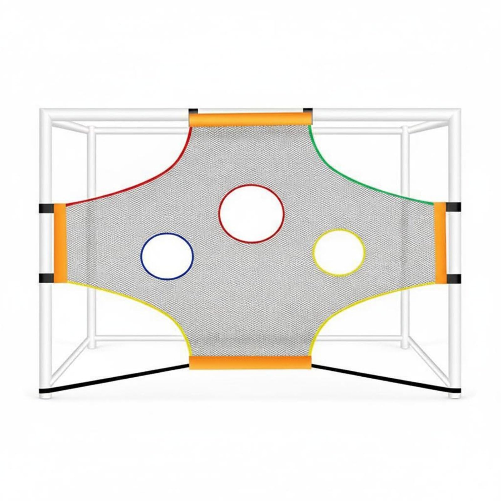 Unrestricted Kick Net Ball Control Soccer Rebound Net Easy Setup Sports Equipment for Teens, Beginners, 5 Person-image-42