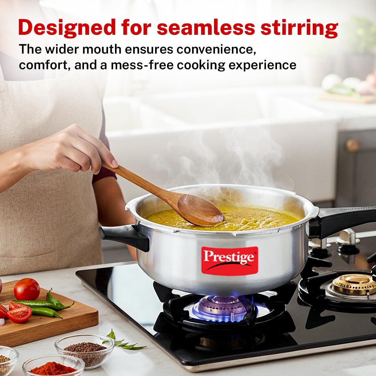 Prestige Pressure Cooker - 6L Silver -6 Prestige Pressure Cooker - 6L Silver -6