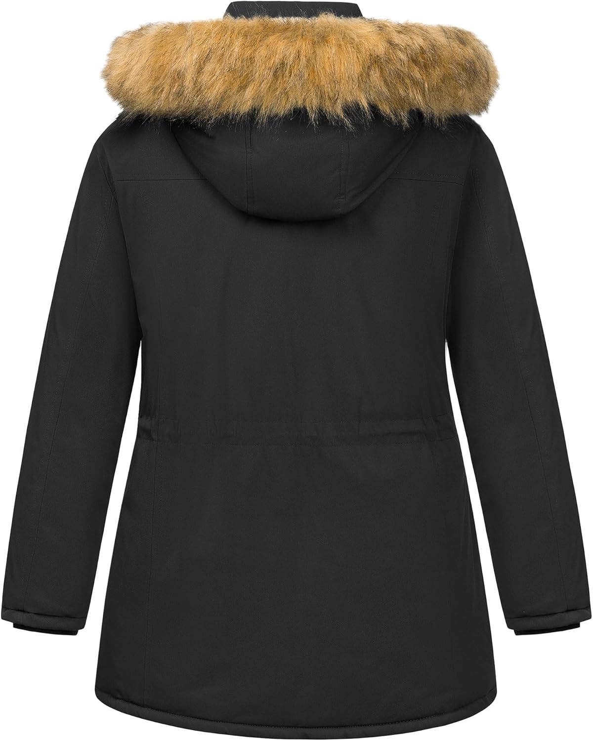 CREATMO US Women's Plus Size Winter Coats Warm Parka Jackets Sherpa Lined Detachable Fur Hood Available in Size 1X to 5X - Image 2