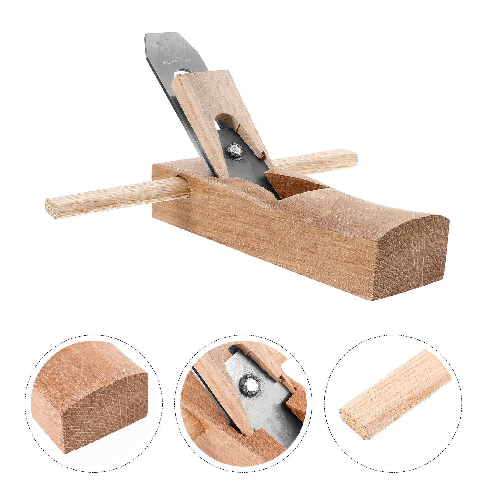 DOITOOL Pialla Manuale per Legno Utensile Pialla Professionale per Falegnameria Operazione Spinta Facile e Sicura per Rifinitura e Piallatura Legno