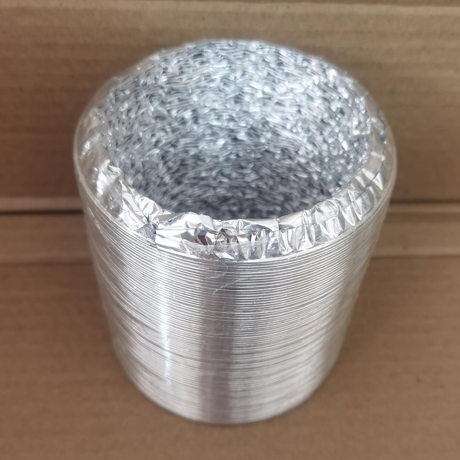 Tubo Flexible de Aluminio 100mm Tubo de Salida de Aire 2m de Largo para Conducto de Aire de Ventilación Sistemas(100mm*2m)
