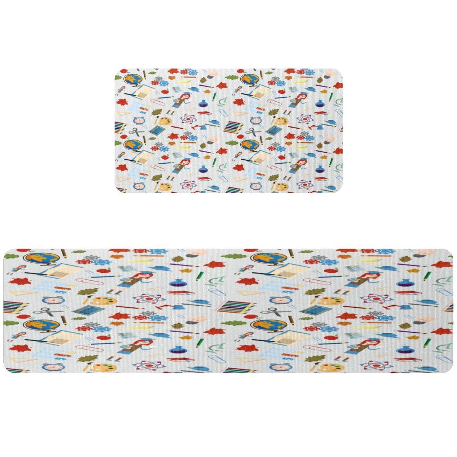 Alfombras de cocina VAPOKF idóneas para el cuarto de lavado y pasillos domésticos pack de 2