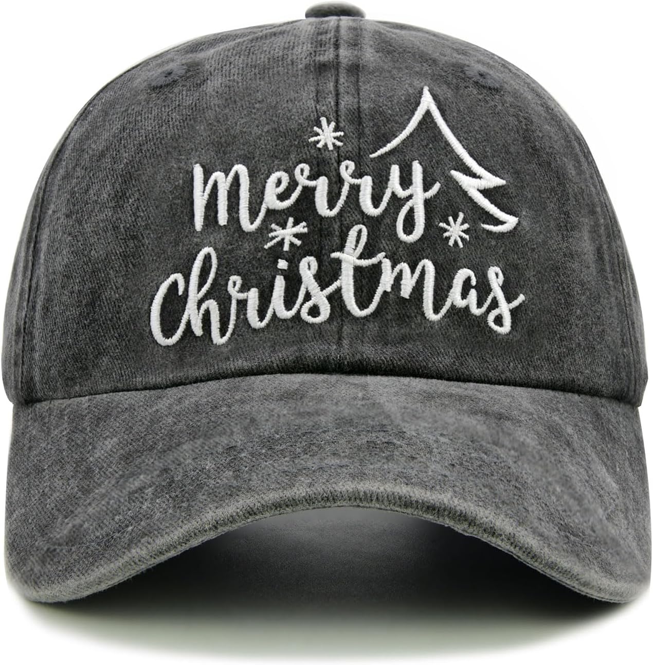 Merry Christmas Baseball Cap for Women & Men, Adjustable Santa Dad Hat with Holiday Designs, Festive Xmas Gift