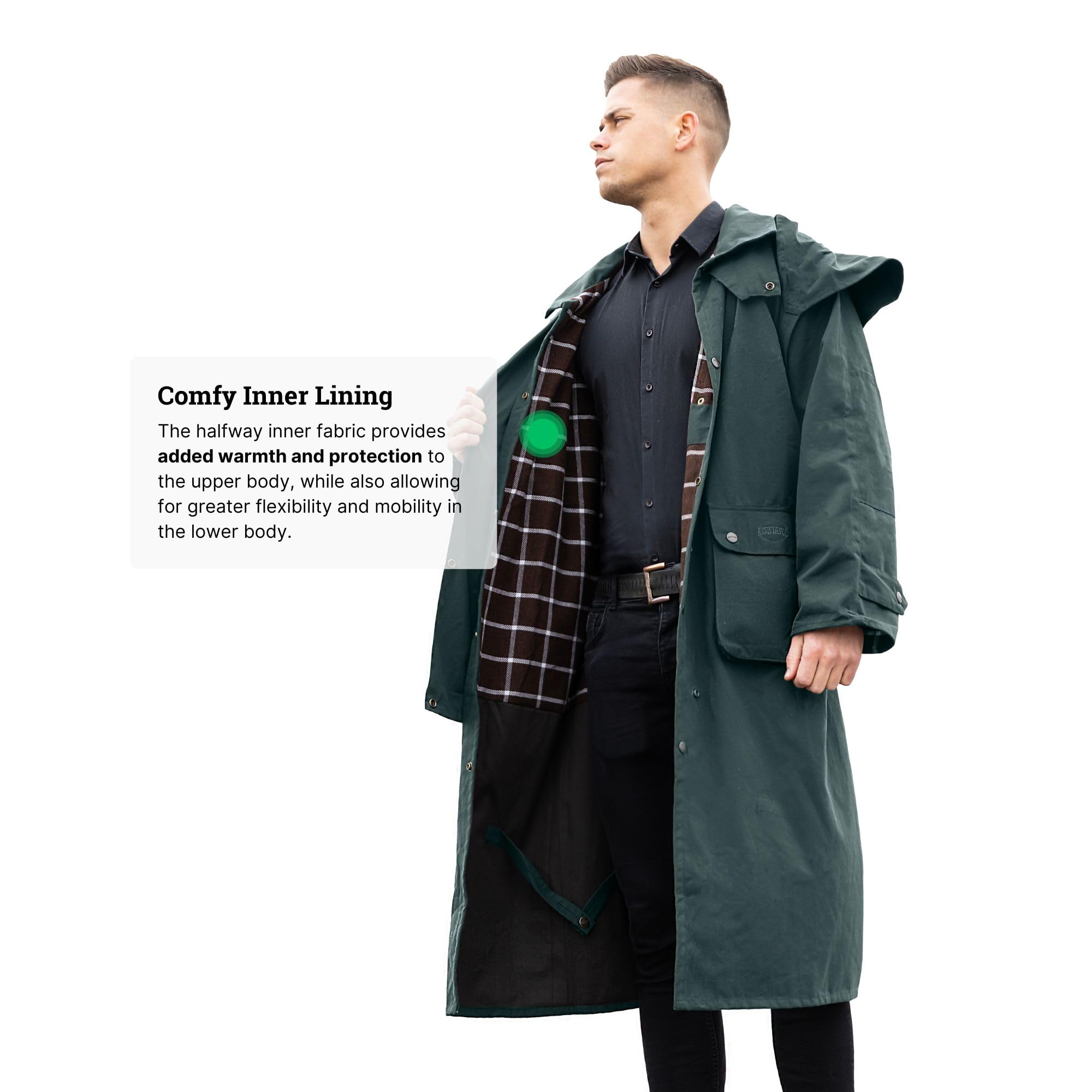 RESISTANCE Unisex Premium Oilskin Duster Coat Staubwedelmantel