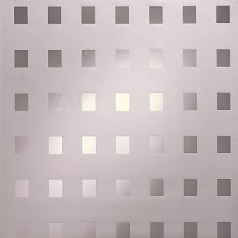 d-c-fix 338-8110 Privacy Glass Reusable Static Cling Window Film, Matrix/Caree, 26" x 59" Roll