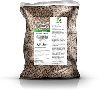 Blähton Kugeln Pflanzton Ton-Granulat 2,5 Liter - Körnung 8-16 mm - Erden-Ersatz Drainagematerial - Alternative für Pflanzerde Blumenerde Substrat