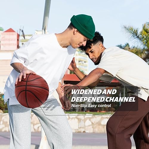 Miniatura 6 de Baloncesto Tamaño 7 Baloncesto interior al aire libre Pelota al aire libre Tamaño de la oficina Cuero PU Nylon Herida Durable Adultos Hombres