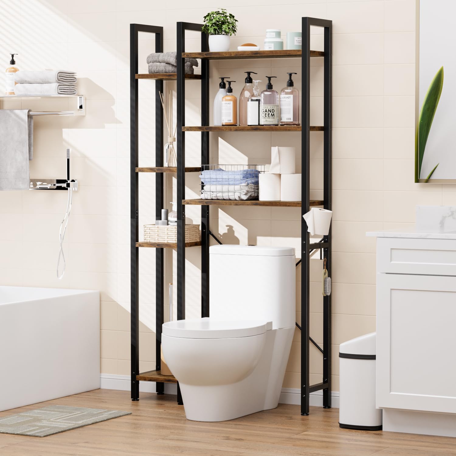 Amazon.com: OTK Over The Toilet Storage with 7-Tier Bathroom
