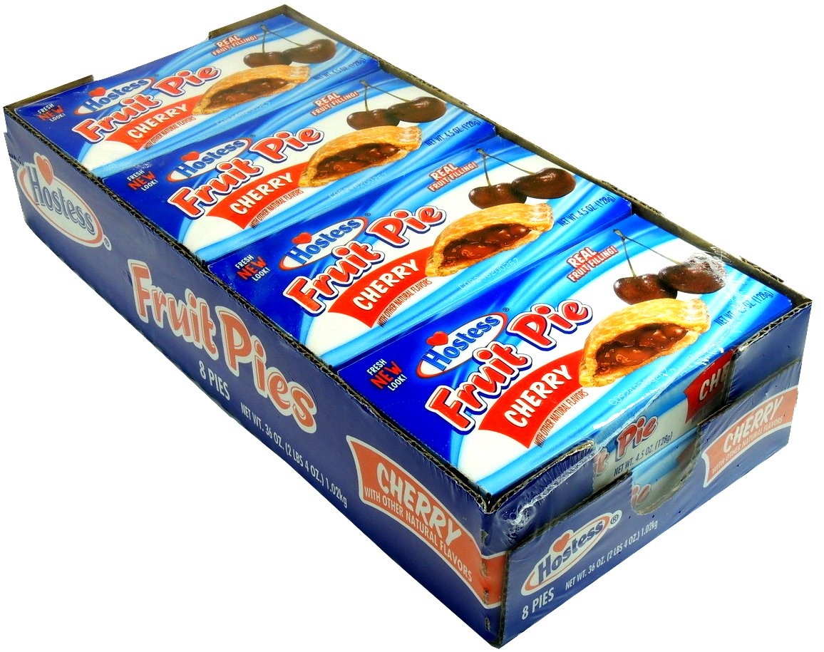 Hostess Fruit Pies Cherry with other natural flavors 4 oz (pack of 8 Pies)