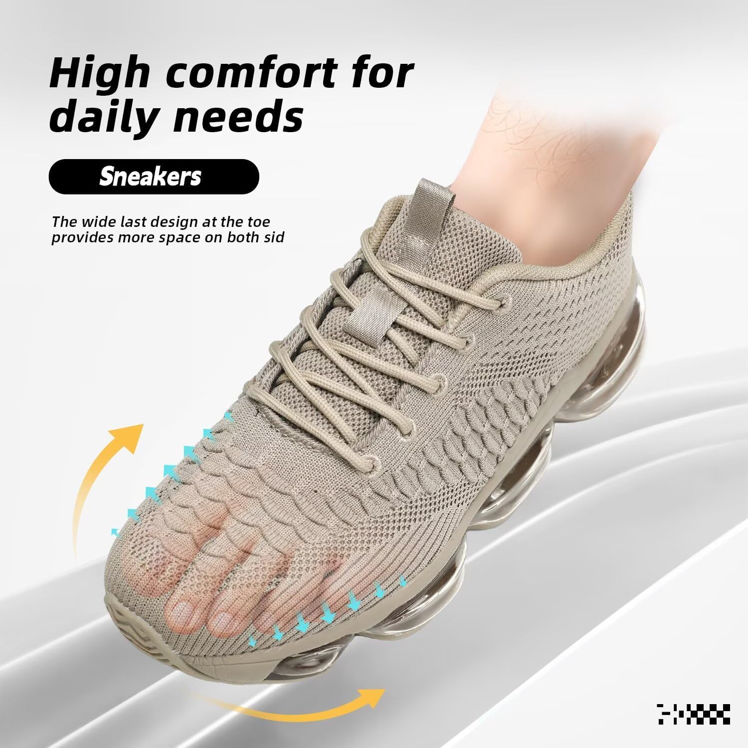 Mens Air Cushion Running Shoes Fashion Casual Walking Tennis Sneakers Non Slip Breathable Trail Sport Gym - Image 4