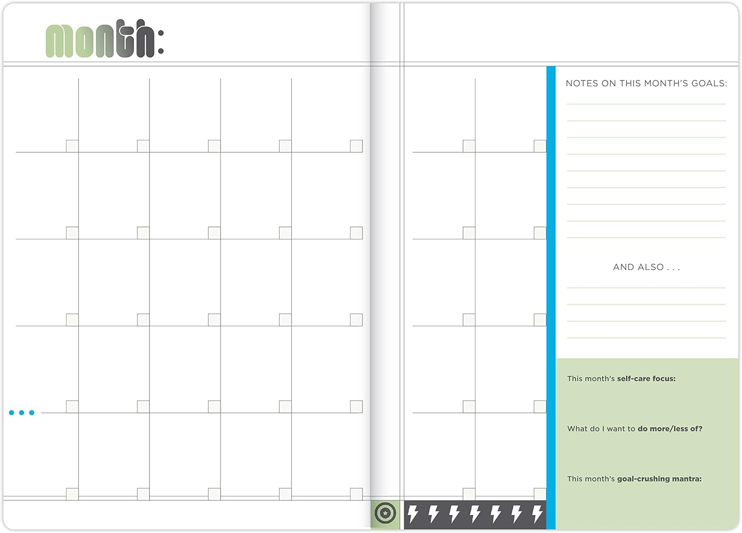 Knock Knock Crush Those Goals Undated Planner and Weekly Agenda Notebook