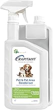 Rapitant Pet & Pet Area Deodoriser Spray 1l, Powerful Odour Eliminator for Dog & Cat Urine, Pet safe Non-Toxic Formula, Fast-Acting Smell Remover for Home, Carpet, Litter Box & Kennel.