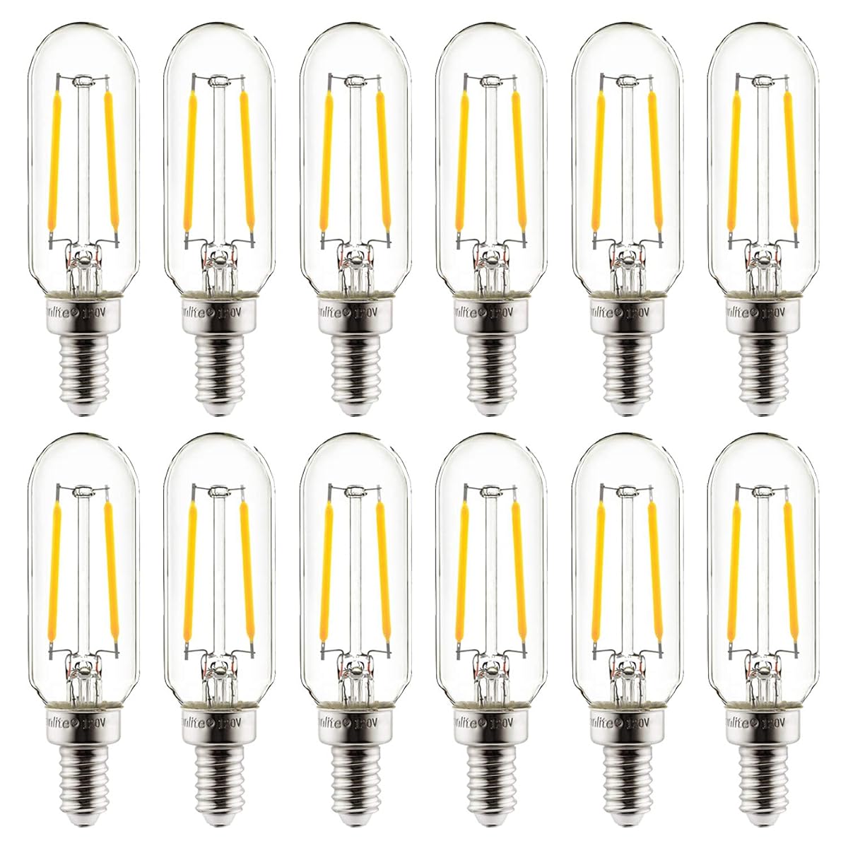 Sunlite 41343 LED Filament T8 Tubular Light Bulb, 2 Watts (25W Equivalent),
