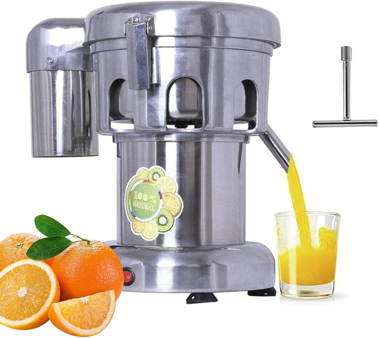 Commercial Juice Extractor, 370W Electric Citrus Juicer, Heavy Duty Centrifugal Machine with Filter for Juice Shops, Restaurants, Hotels