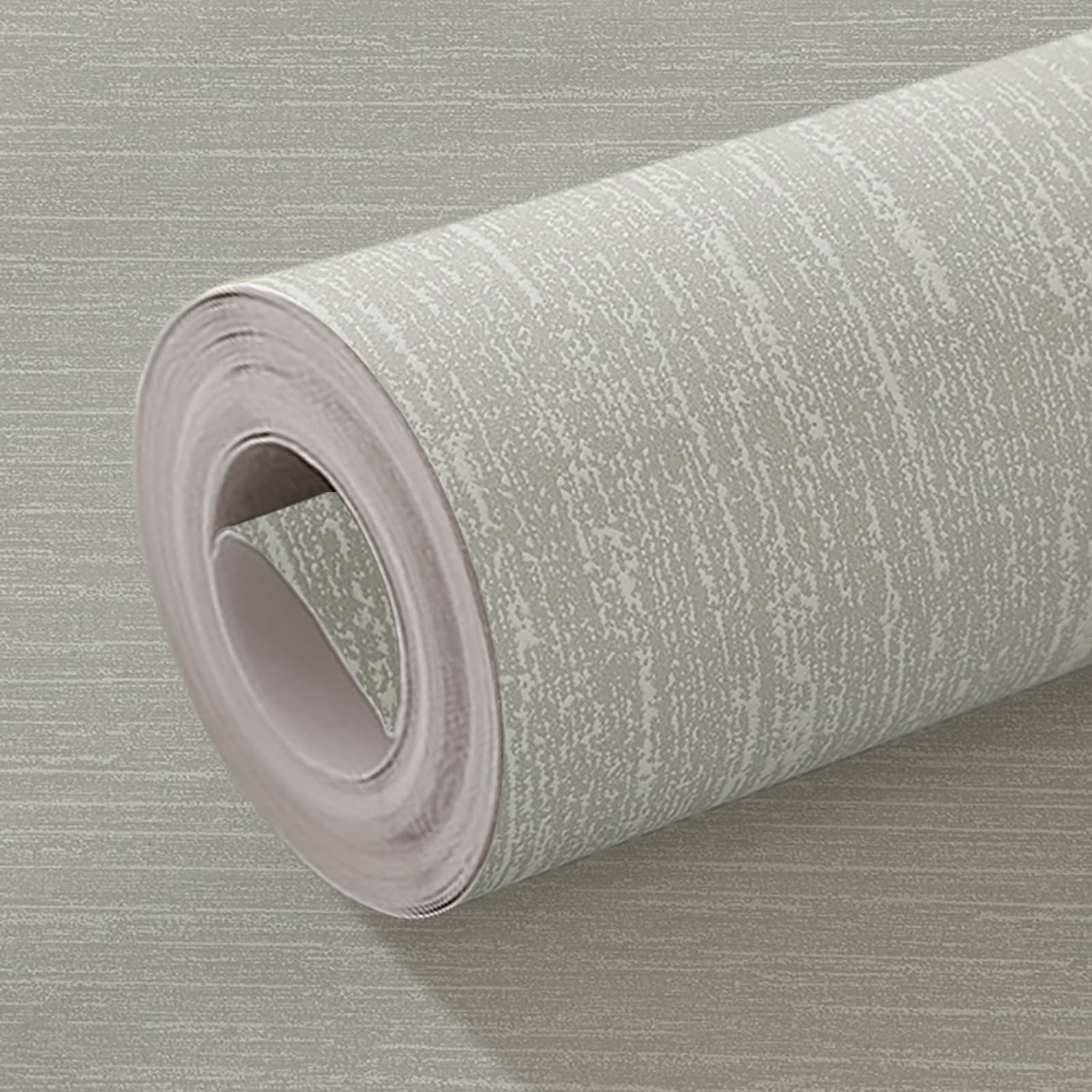Grey Striped Thick Textured Wallpaper Mix Plain Grey Embossed Textured Wallpaper for Adults Kids Teenager Bedrooms Bathrooms Hallway Lounge Living Room Feature Wall