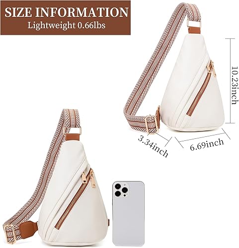 Vista 6 de seyfocnia Riñonera para mujer, riñoneras de piel sintética a la moda, bolsa cruzada pequeña