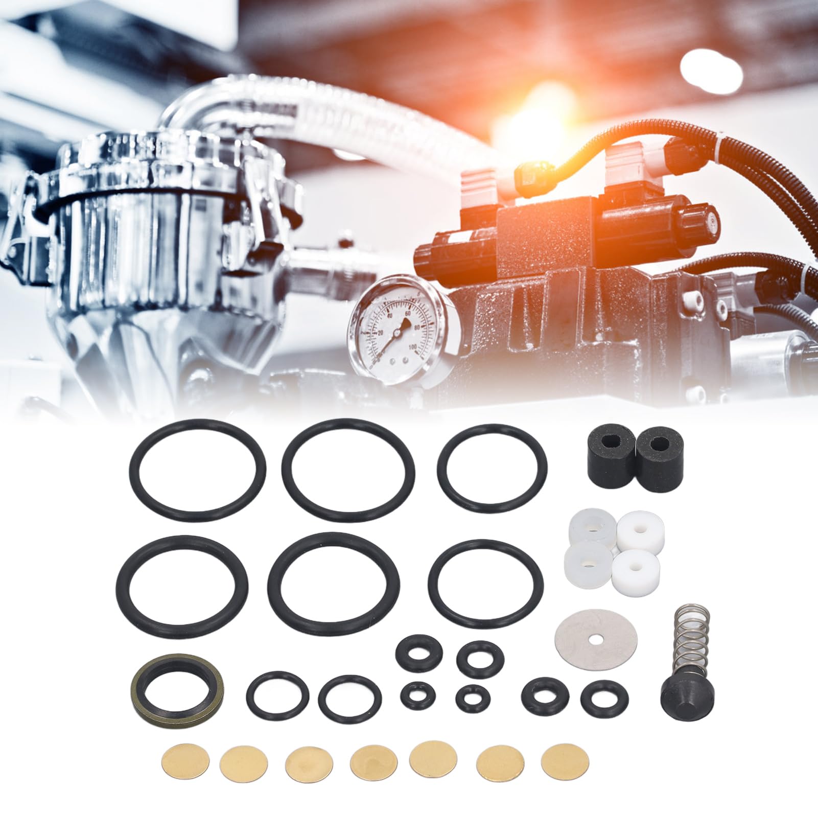 Segment Cylindre Segments De Piston Compresseur Air - Lot De 3 Pièces Pour Cylindre 42mm, Compatible Exceptionnel/Jaguar Segment étanchéité