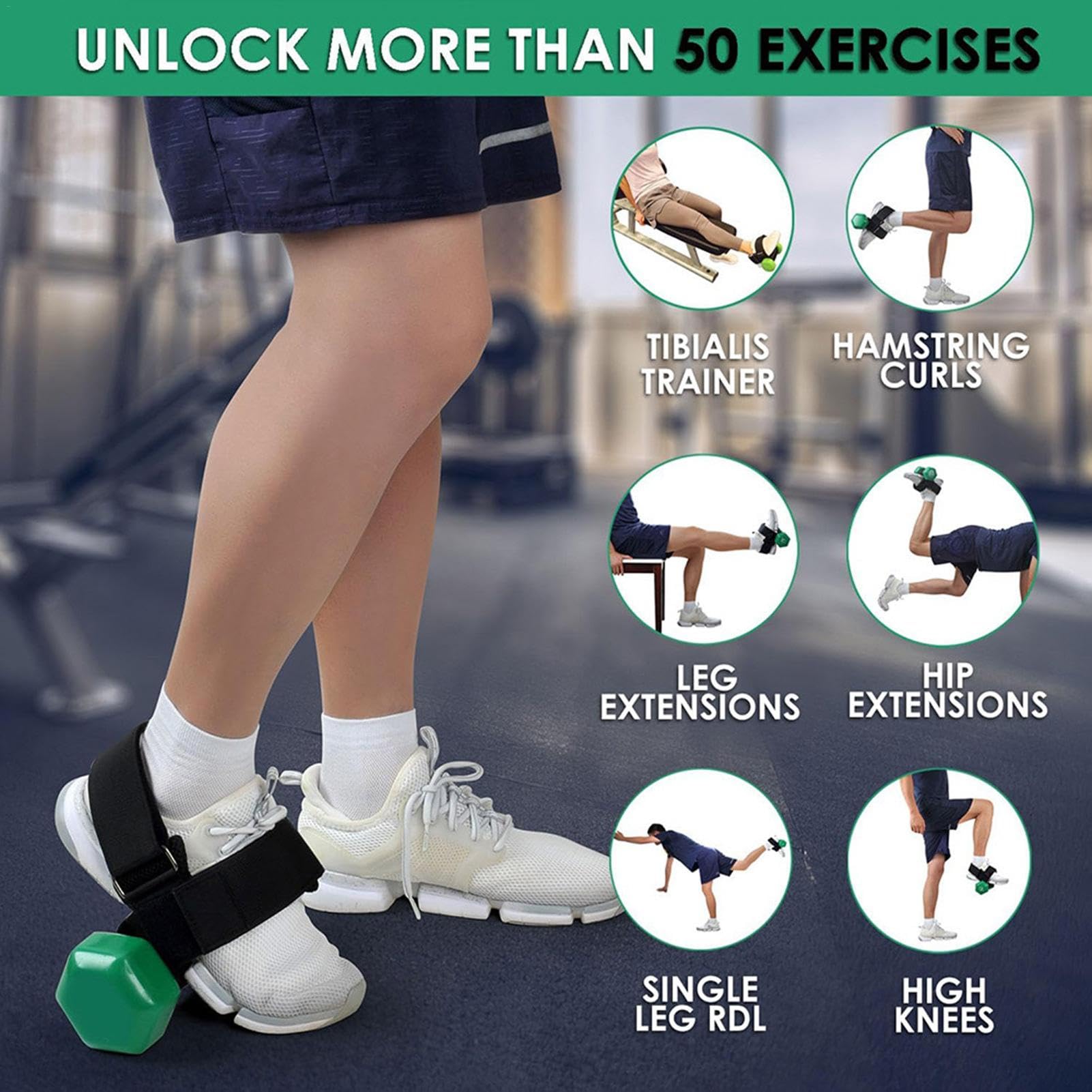 Weight Tibialis Trainer - Leg Weight Strap for Tibialis Foot Trainer | Portable Weight Hantel Foot Strap Tibialis Trainer for Family Friends