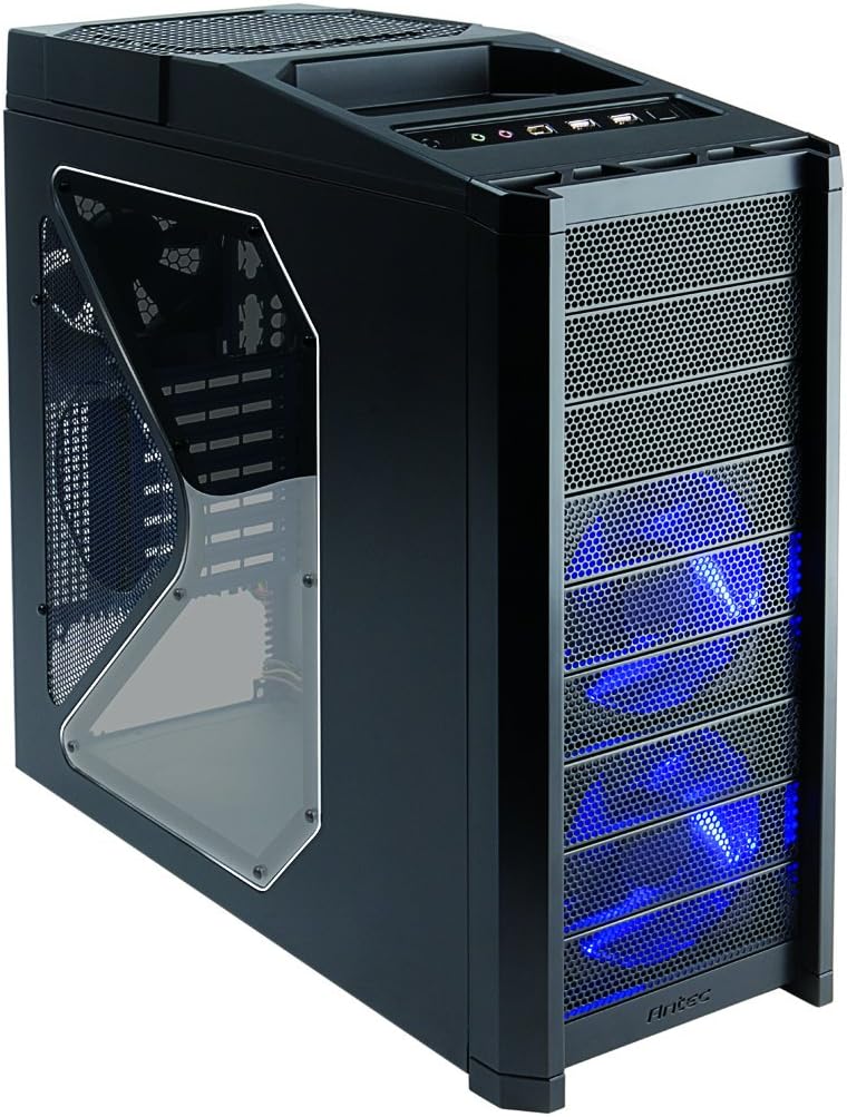 Amazon Com Antec Gaming Series Nine Hundred Mid Tower Pc Gaming Computer Case With Usb 3 0 X 2 1 0mm Fan Mounts 9 Drive Bays For Mini Itx Microatx And Atx Electronics