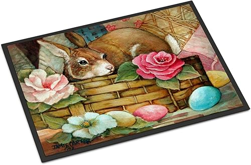 Miniatura 170 de Caroline's Treasures PJC1117JMAT - Felpudo para puerta delantera de 24 x 36 pulgadas, tapete antideslizante lavable de pelo bajo, 24 x 36 pulgadas