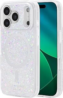 [kate spade new york] iPhone 17 Pro用 スマホケース マグセーフ Protective Case 正規品 ケイトスペード ニューヨーク (Chunky Glitter Iridescent)