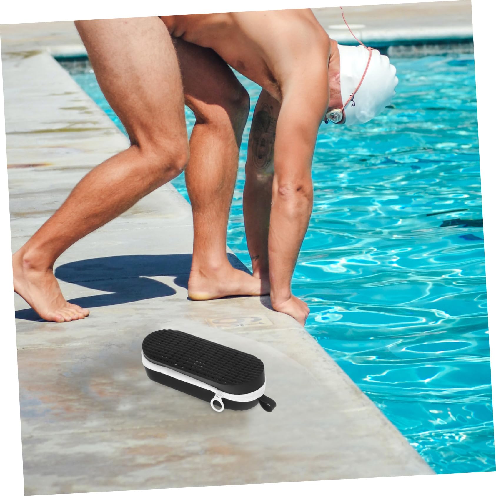 2pezzi Custodia Per Occhialini Da Nuoto Con Drenaggio Scatola Di Stoccaggio Per Occhiali Da Mare Design Elegante e Capiente