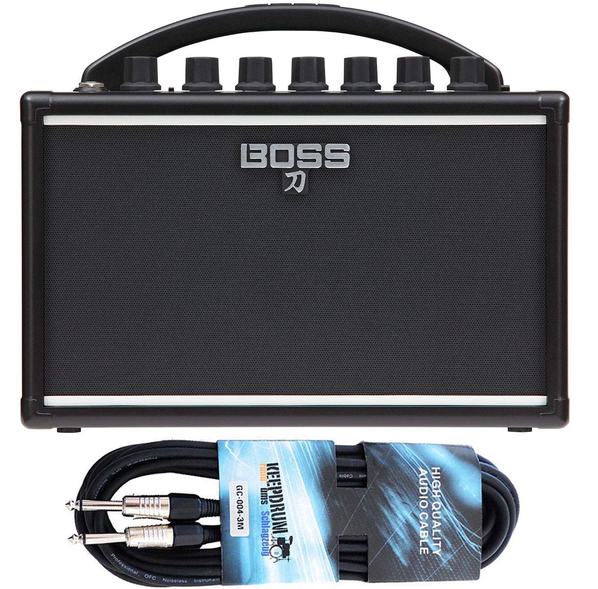 Boss Katana Mini Gitarren Verstärker + keepdrum Gitarrenkabel 3m