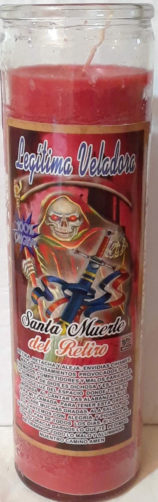3 Veladoras Preparadas De La Santa Muerte Roja MercadoLibre