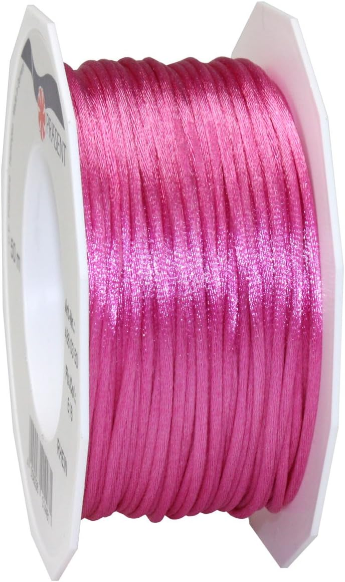 C.E. Pattberg Präsent - Rhein Cord Ribbon Black 3 mm Width, 50 m Length