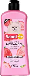 Sanol Dog, Shampoo de pelos para cães e gatos, Morango com iogurte, 500ml, Rosa