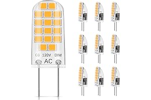 DiCUNO Led g8 2W T4 10-Pack Dimmable JCD Bi-Pin LED Light Bulbs for Under Cabinet