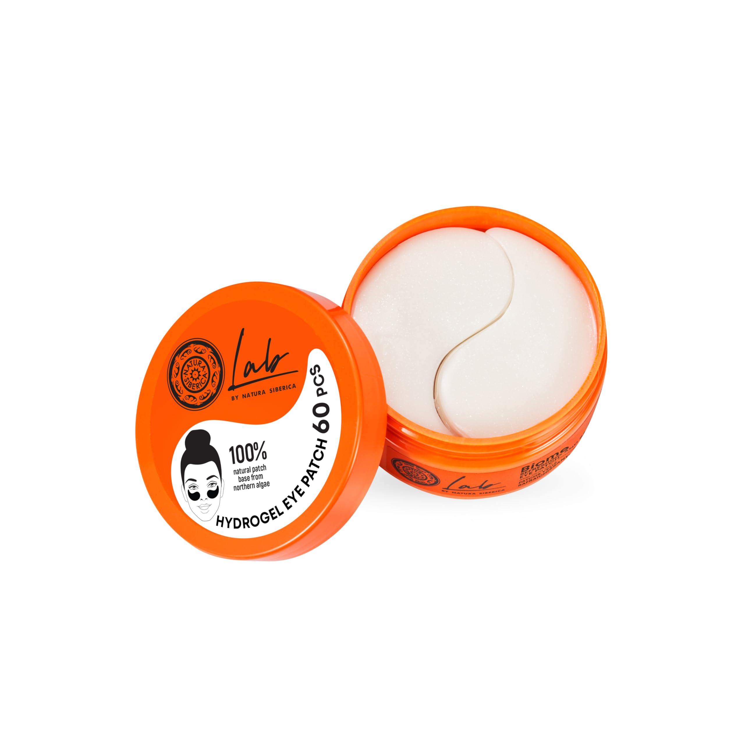 Natura Siberica Lab Biome - Patch per occhi rinfrescante e levigante, 60 pezzi