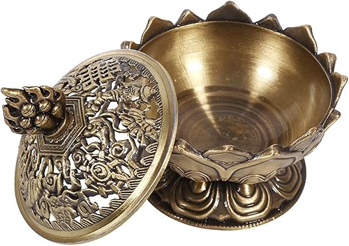 Miniatura 4 de Incienso Vintage Retorno Humo Stick Cono Titular Home Deco ion Caliente (Bronce)