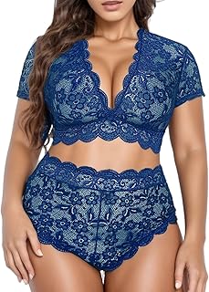 Plus Size 2-piece Lencería para mujeres strap sujetador slip conjuntos de ropa interior