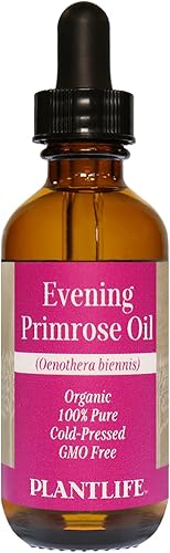 Plantlife Aceite portador de onagra, prensado en frío, sin OMG y sin gluten, para la piel, el cabello y el cuidado personal, 2 onzas