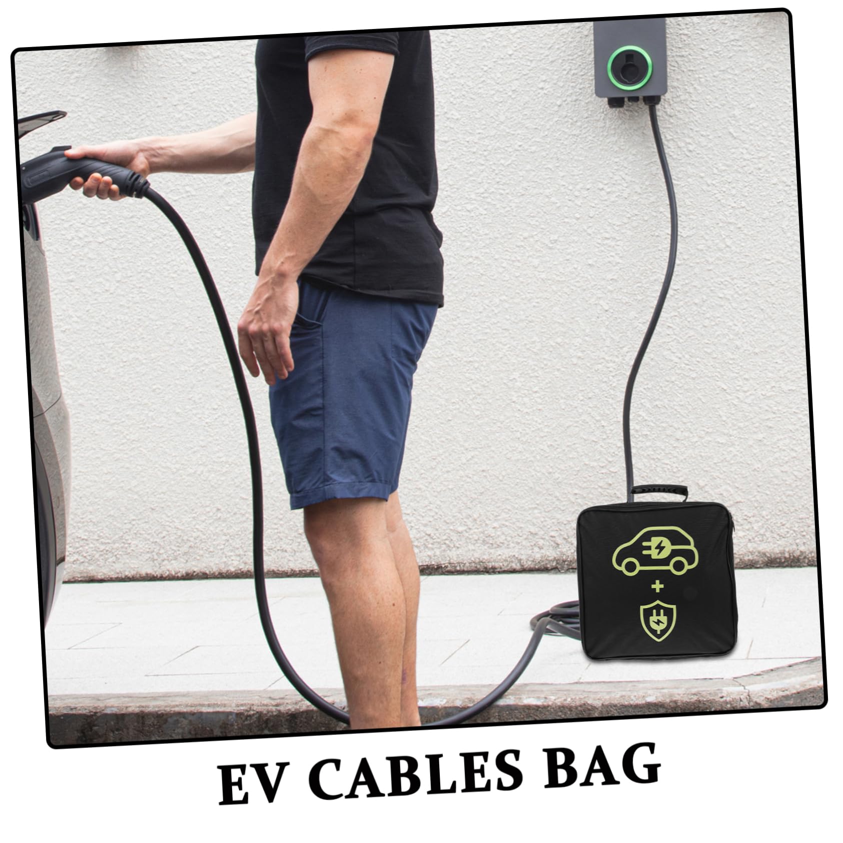 Cabilock Bolsa De Almacenamiento para De Carga Organizador De Cables para Vehículos Eléctricos para Cargadores Eléctricos Protección Maletero De Automóvil