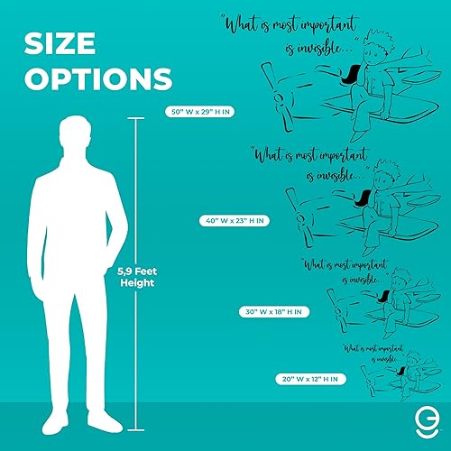 Miniatura 4 de EGD Decoración de pared con cita de El Principito  Serie EGD X El Principito  Calcomanías de pared  Calcomanía de pared para bebé niña y niño